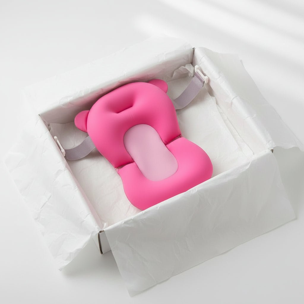 Baby anti-slip bath tub pillow pad - Pink