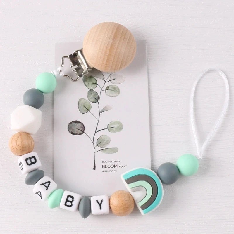 💌Beach clip silicone pacifier chain