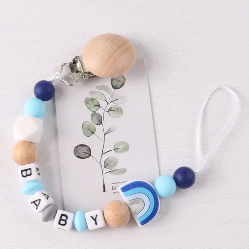 💌Beach clip silicone pacifier chain