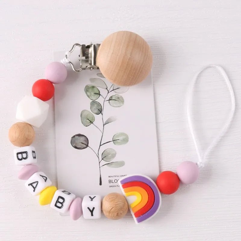 💌Beach clip silicone pacifier chain
