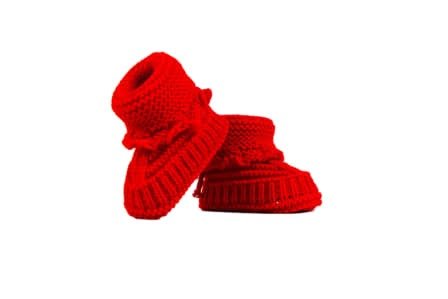 Stylish Baby Infant Wool Shoe Socks - Red